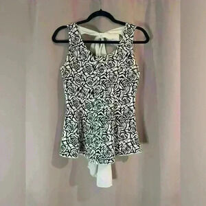 Women’s Black&White Free Kisses Blouse